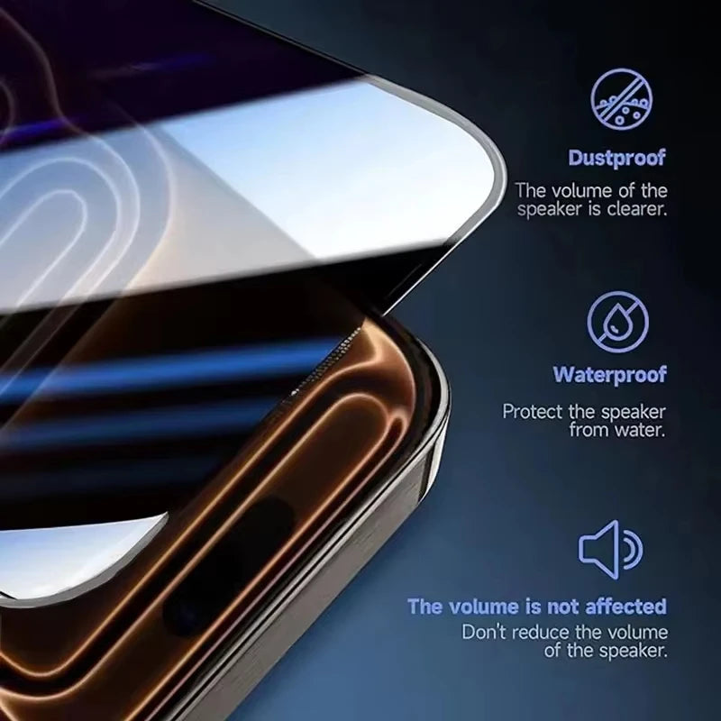 Privacy Tempered Glass Screen Protector – Easy Install 5-Pack