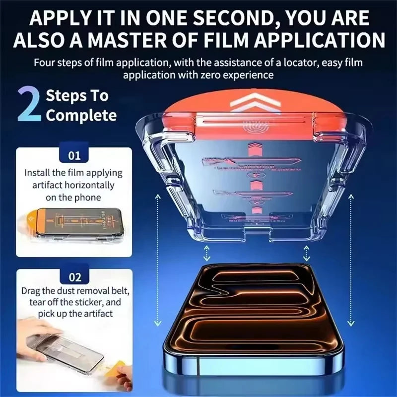 Privacy Tempered Glass Screen Protector – Easy Install 5-Pack